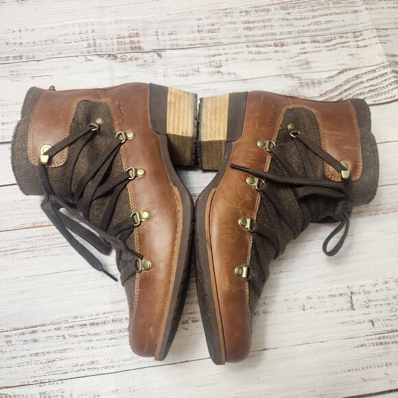 Merrell Shiloh II Women's 11 Brown Felted Wool Leather Boots - J004418 Steampunk - Picture 11 of 14